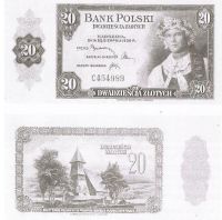 Banknot z wizerunkiem leszczyskiego kocióka - Palowice