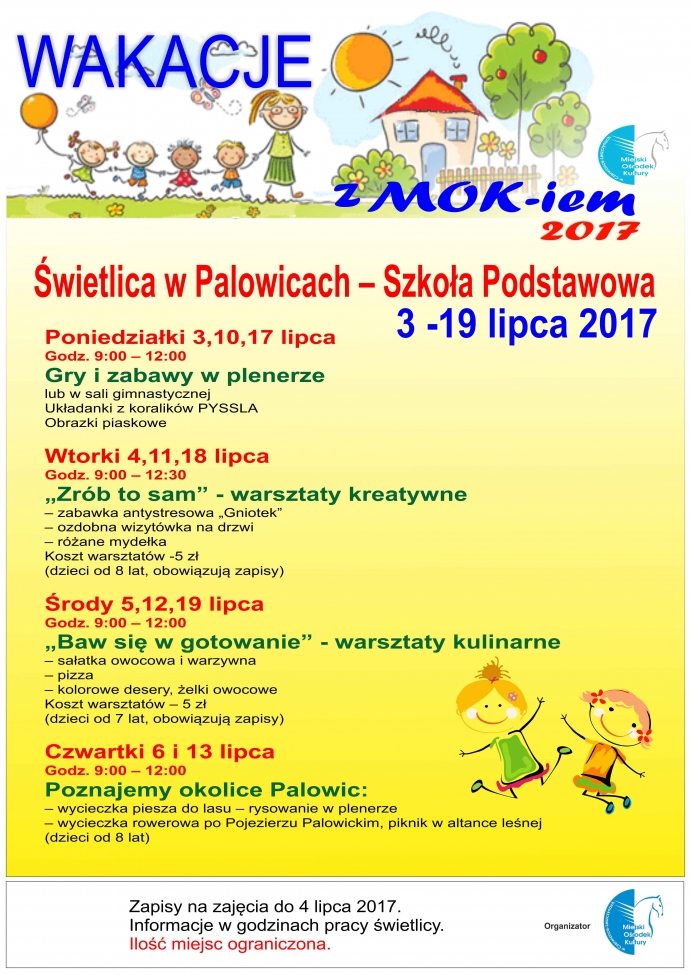 Wakacje z MOK-iem - Palowice.NET