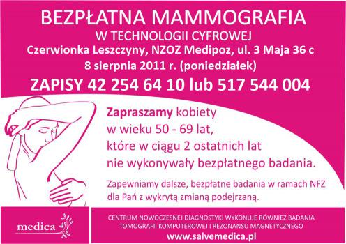 Bezpłatna mammografia